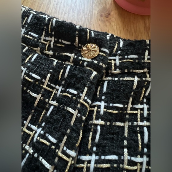 Wide‎ Leg Tweed Shorts | SHEIN - Picture 2 of 8